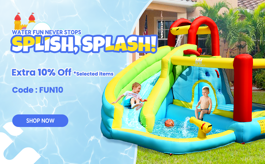 Water Fun Never Stops！Costway WATER PARK UP TO 50% OFF!