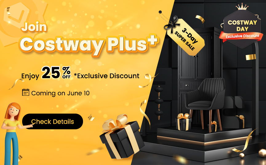 Join Plus+ for 25% off costway day legend savings！