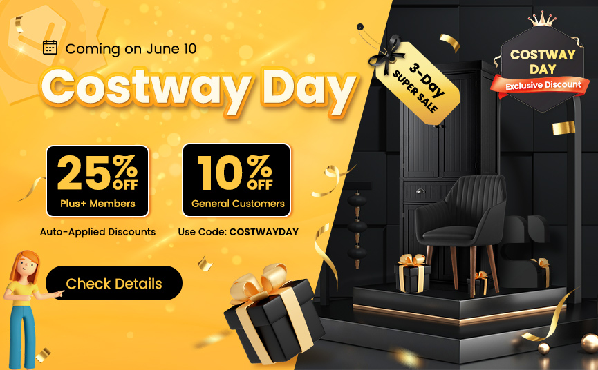 Join Plus+ for 25% off costway day legend savings！